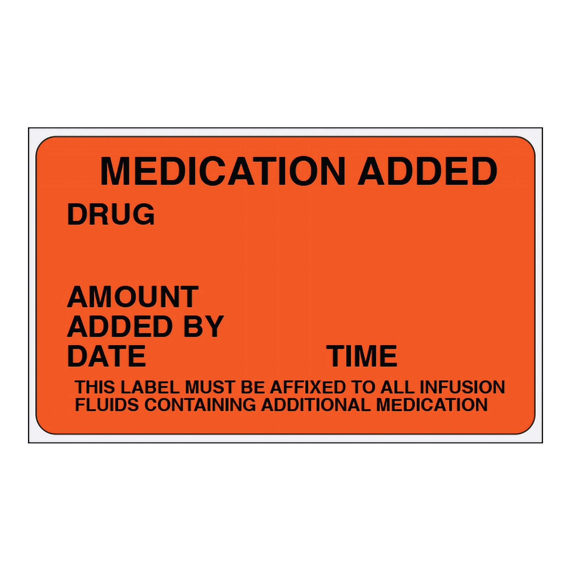 Shamrock Anesthesia Pre-Printed Label, 2.5 x 1.5 Inch MK 296574