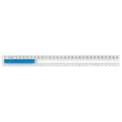 Clear-View Number Track Rule