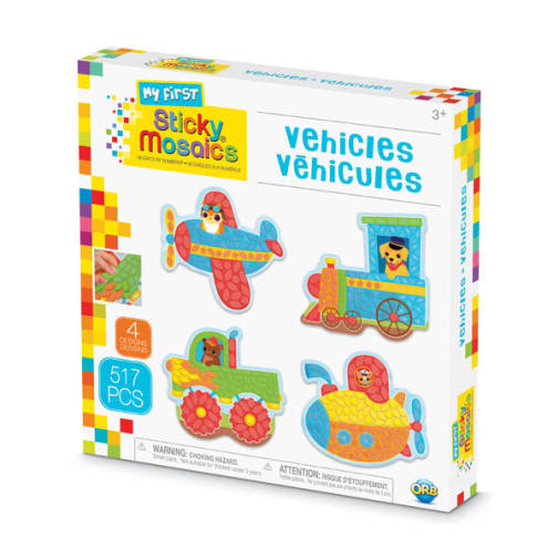 My First Sticky Mosaics Vehicles