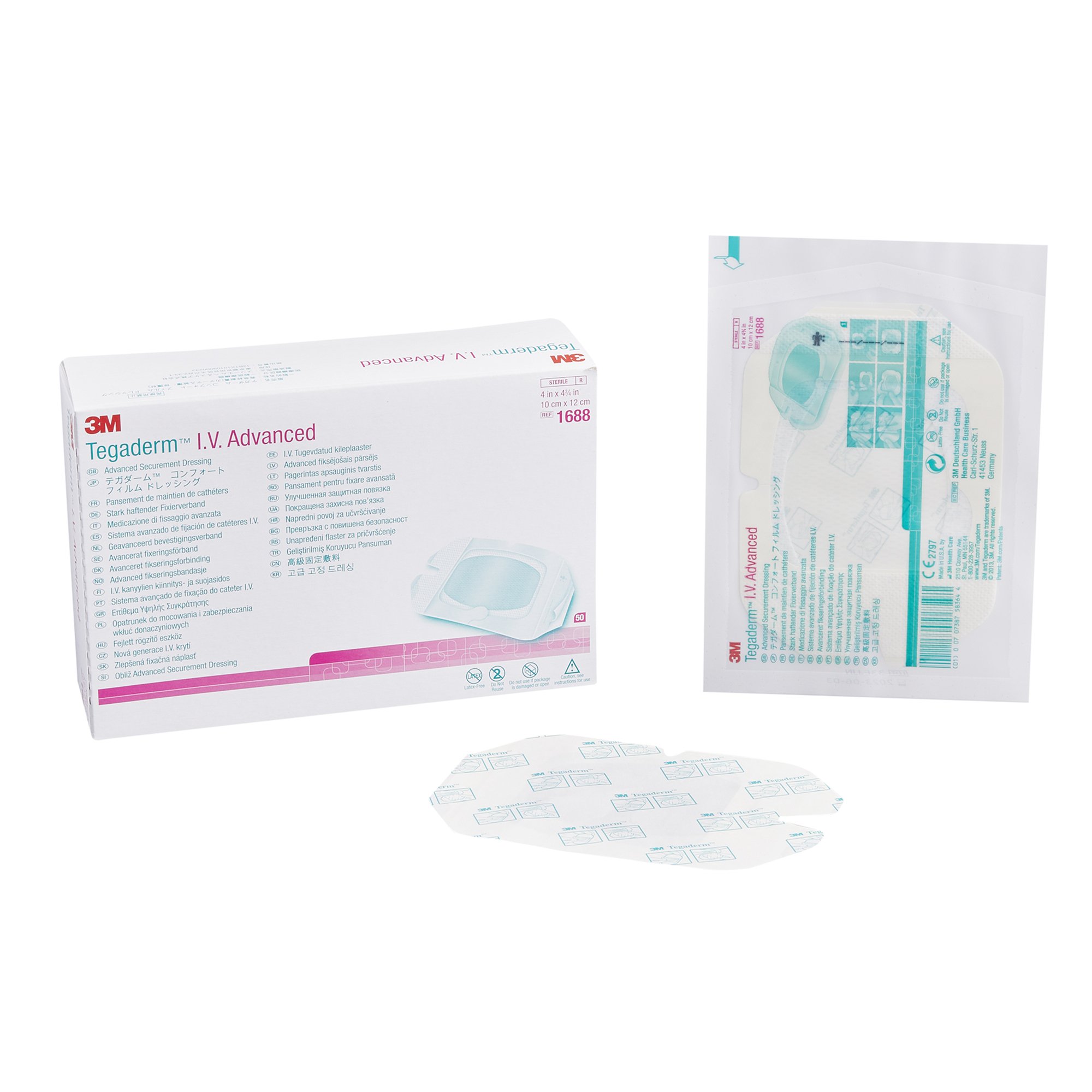 3M Tegaderm IV Advanced Securement Dressing, 4 x 4 Inch MK 764489