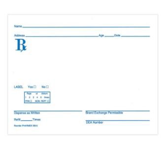 Prescription Pad PDC 4 X 5 Inch, White Paper MK 915082