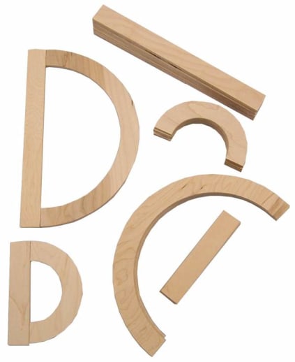 Capital Letter Wood Pieces Standard Set