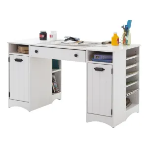 Craft Table with Storage - Large Work Surface - Multiple Storage Spaces