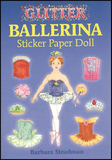 Glitter Ballerina Sticker Paper Doll