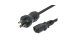15Ft Hospital Grade Power Cord – NEMA 5-15P to IEC C13, SJT 18/3 AWG, Black Jacket