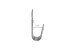 3/4in Wall mount J-Hook, 50-Pack