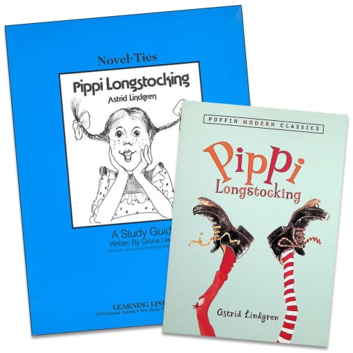 Pippi Longstocking Novel-Ties Study Guide & Book Set