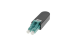 Loopback Fiber Optic Adapter, LC Multimode OM3 50/125