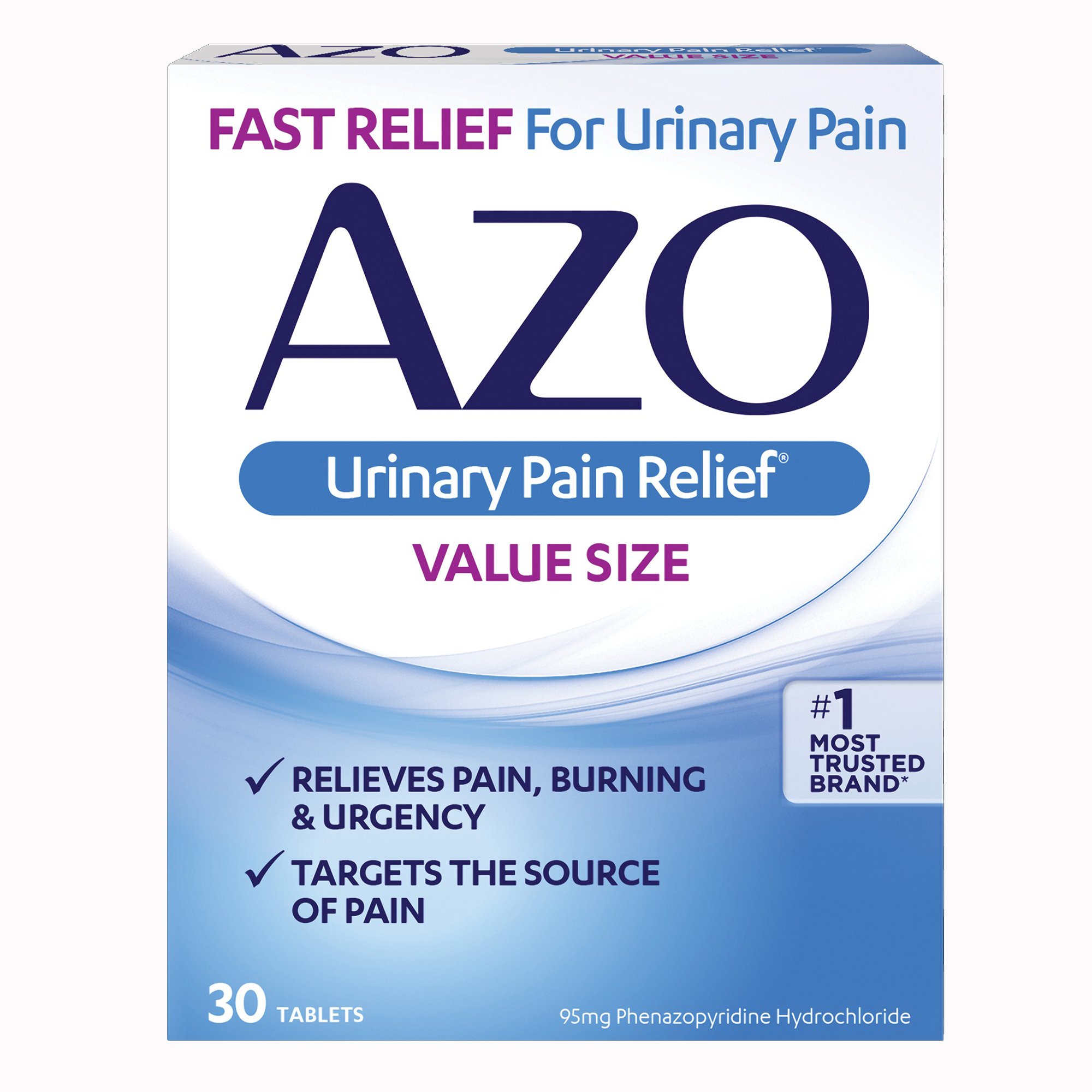 AZO Urinary Pain Relief Tablets, Maximum Strength, 30 per Box MK 1268927
