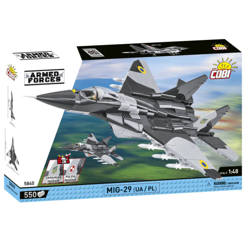 COBI MIG-29 2 in 1 UA/PL Jet Fighter - 550 pieces (Armed Forces)