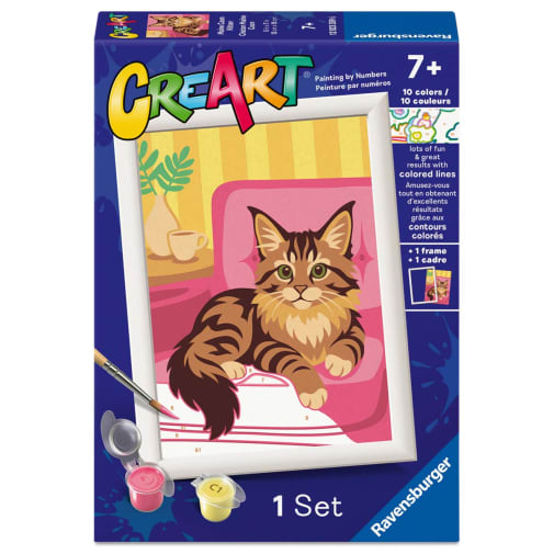 CreArt Paint by Number: Maine Coon Kitten (5x7)