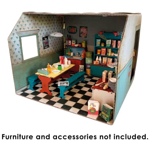 Sam & Julia DIY Cardboard Room - Kitchen