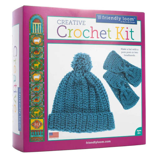 Creative Crochet Kit by Friendly Loom - Blue