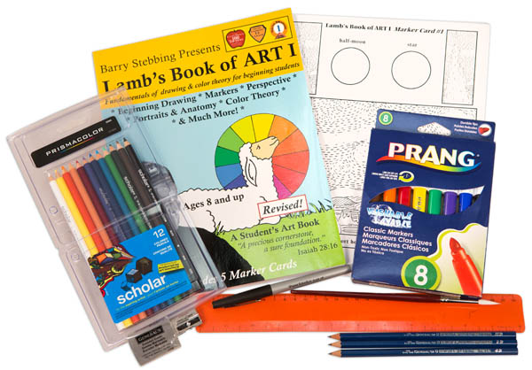 Lamb's Book of Art Book 1 with Art Supplies