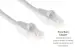 CAT6A Ethernet Patch Cable, Half-moon Boot, UTP, 1 ft, White