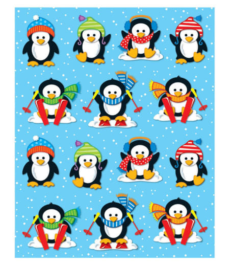 Shaped Stickers - Penguins