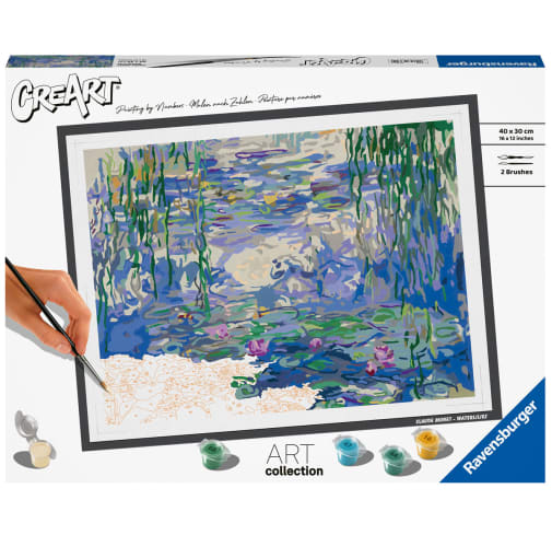 Ravensburger CreArt Paint by Number: Monet Water Lilies (12x16)