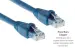CAT6A Ethernet Patch Cable, Half-moon Boot, UTP, 50 ft, Blue