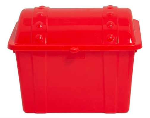 Junior Treasure Chest - Opaque Red