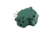 3-Outlet Grounded Power Block – T-Shape 3-Prong Adapter, Green