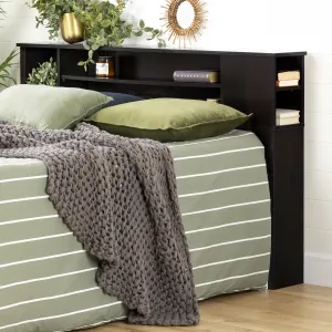 Bookcase Headboard with Storage