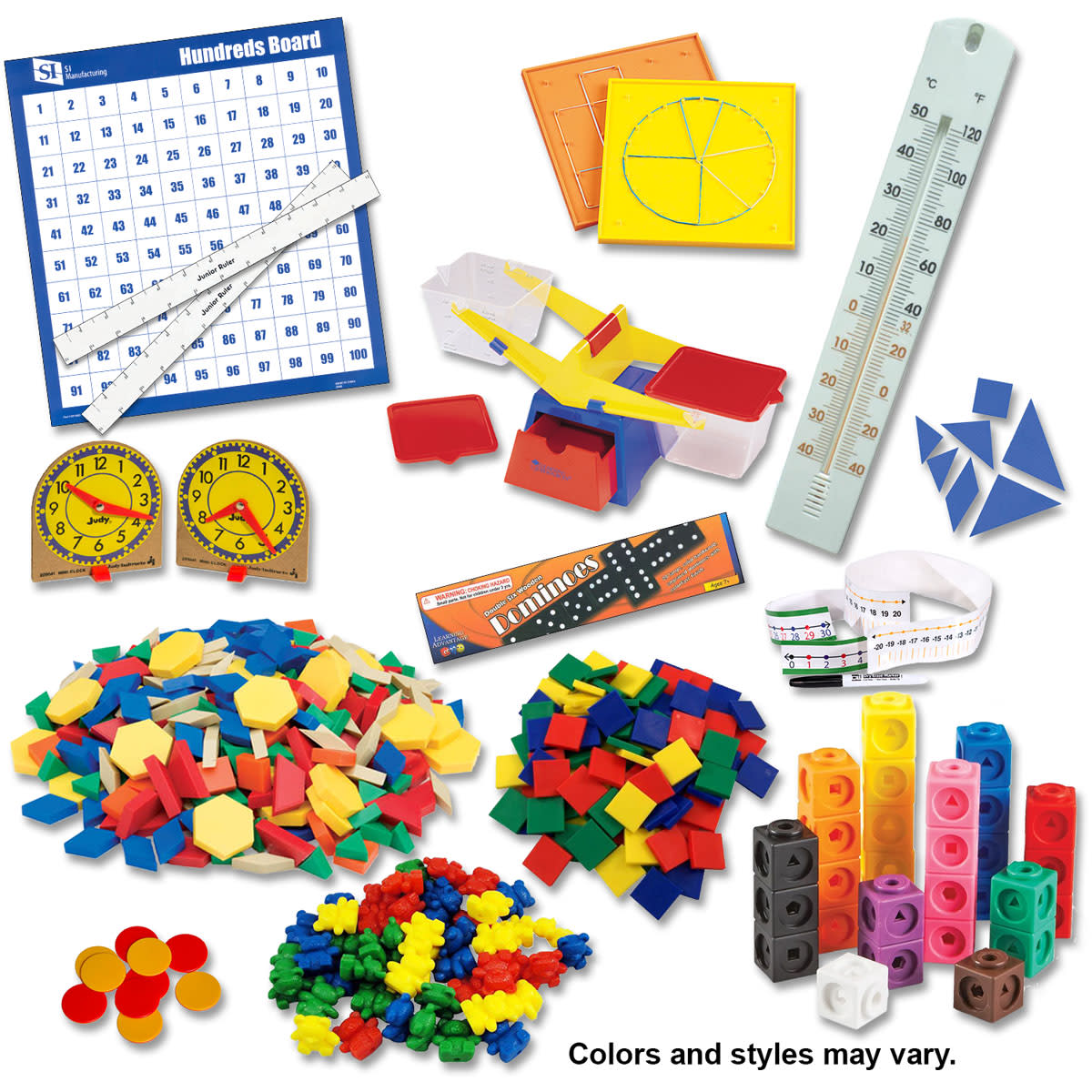 Manipulative Kit K-3 (Plastic Pattern Block Upgrade, NO Optional Items)