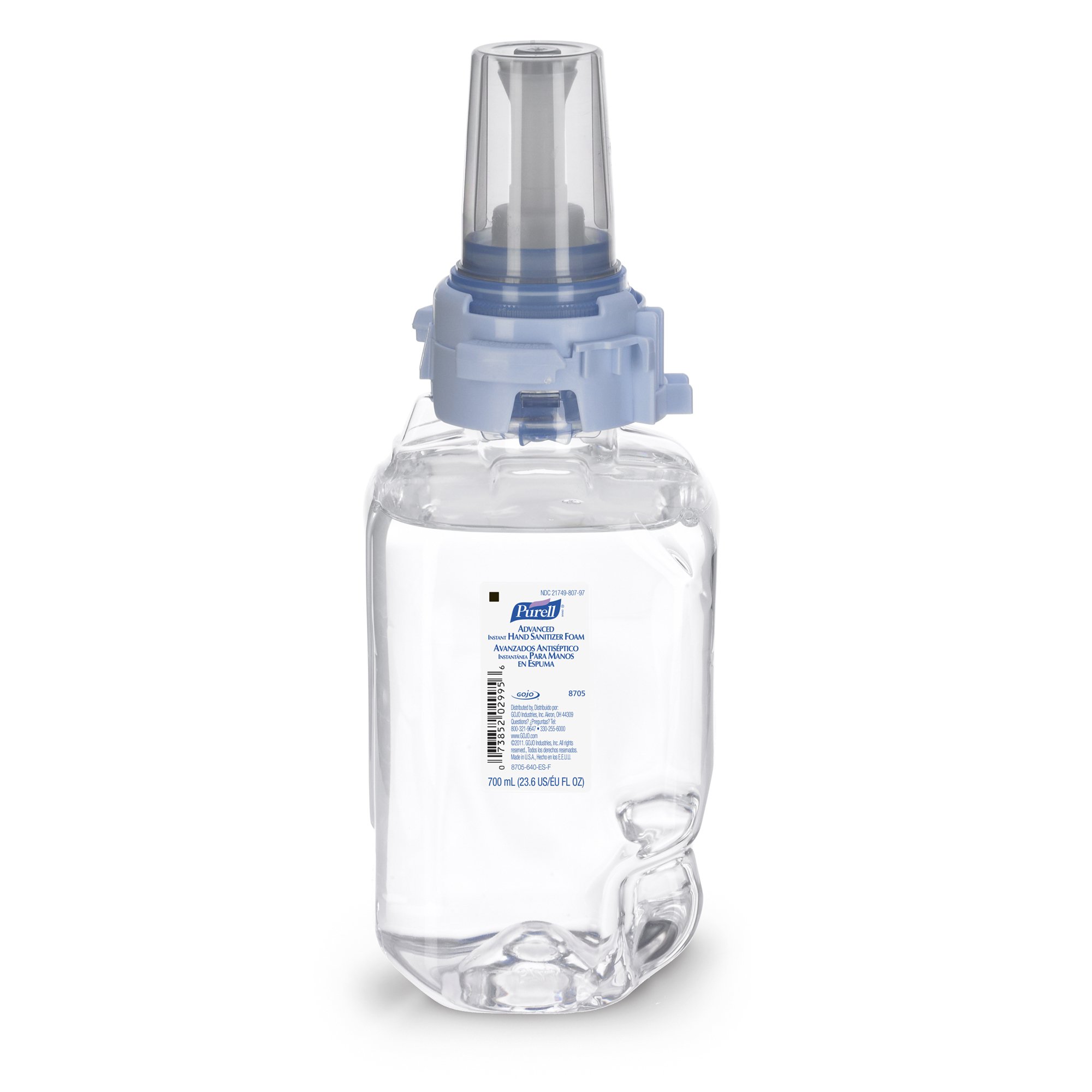Purell Advanced Hand Sanitizer Foam, Ethyl Alcohol, Refill Bottle, 70%, 700 mL MK 814708