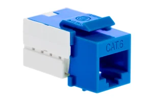 Cat6 RJ45 110 Type Keystone Jack, Blue