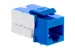 Cat6 RJ45 110 Type Keystone Jack, Blue