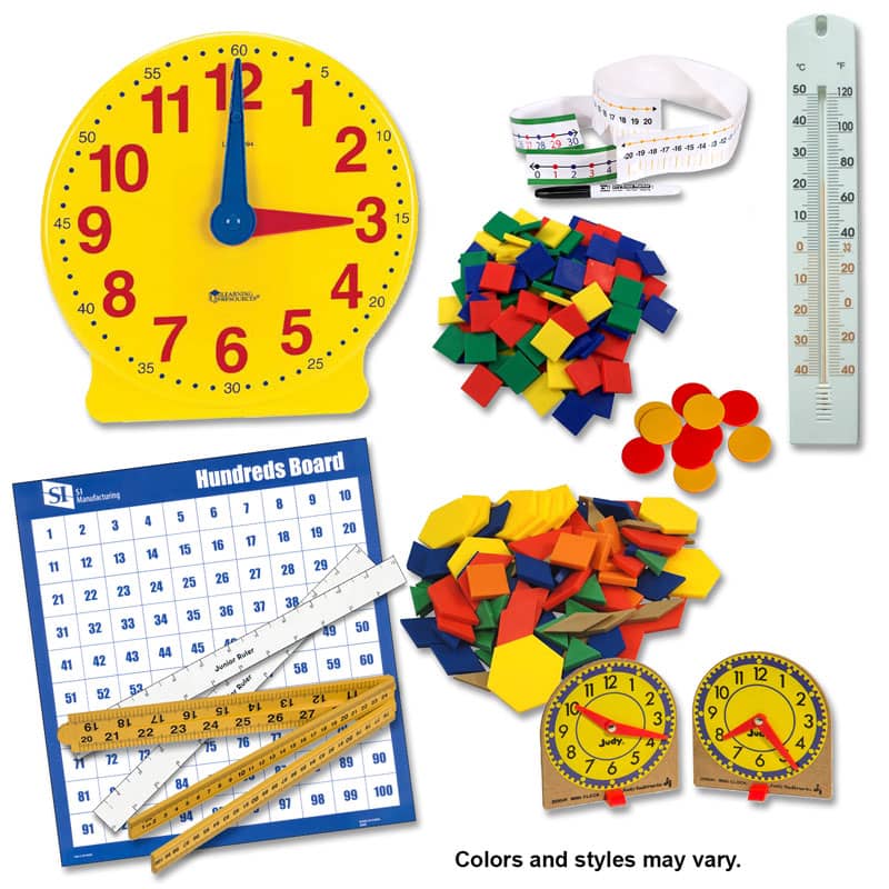 Saxon Math Manipulative Kit 3 (Basic Plastic Pattern Blocks, Optional Items)