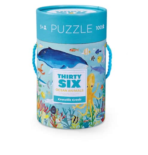 Ocean Thirty-Six Animals Puzzle (100 pieces)
