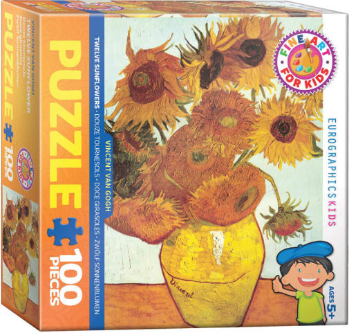 Eurographics Vincent van Gogh: Twelve Sunflowers Puzzle - 100 pieces (Fine Art for Kids Puzzles)