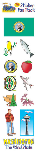 Washington Experience State Sticker Fun Pack