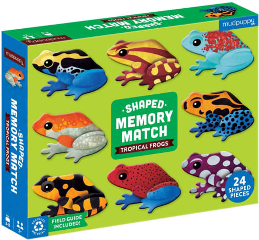 Tropical Frogs Shaped Memory Match Game