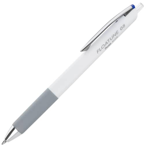 Pentel Floatune Retractable Rollerball, 0.8mm Medium Blue 2 pack