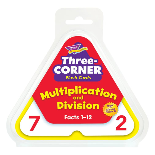 Multiply and Divide Three-Corner Flash Cards