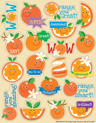 Orange Scented Stickers
