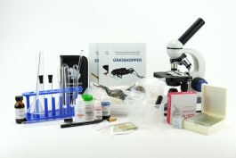 Microscience Kit Master Books Biology Lab Kit with Prepared Slides and Advanced Student ...
