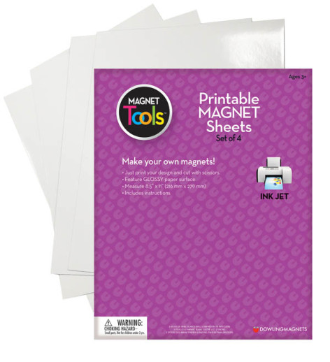 25 sheets of 8.5 x 11 Magnetic InkJet Printer Paper