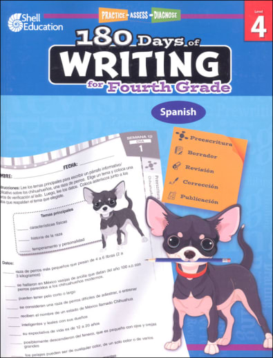 180 Days of Writing for Fourth Grade (Spanish)