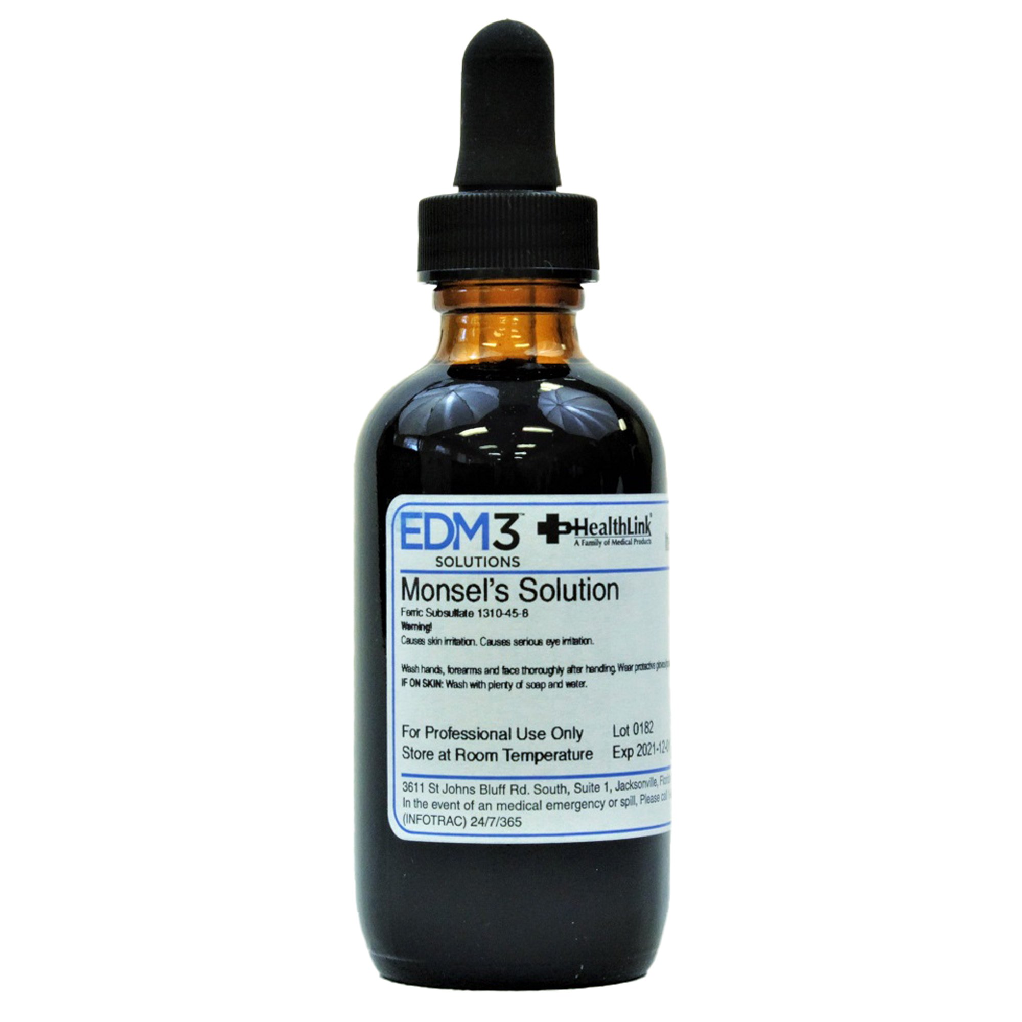 EDM 3 Heathlink Monsel's Solution (Ferric Subsulfate), 2 oz. Dropper Bottle MK 442659