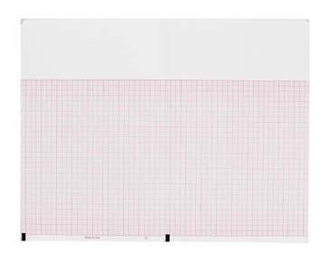 Recording Chart Paper Burdick Z-Fold Orange Grid MK 1250018