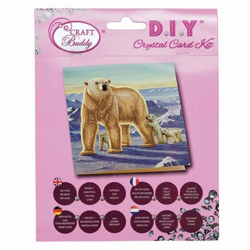 Crystal Art Card Kit - Polar Family