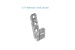 3/4in Wall mount J-Hook, 50-Pack