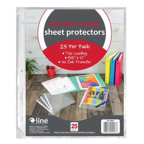 Sheet Protectors (package of 25)