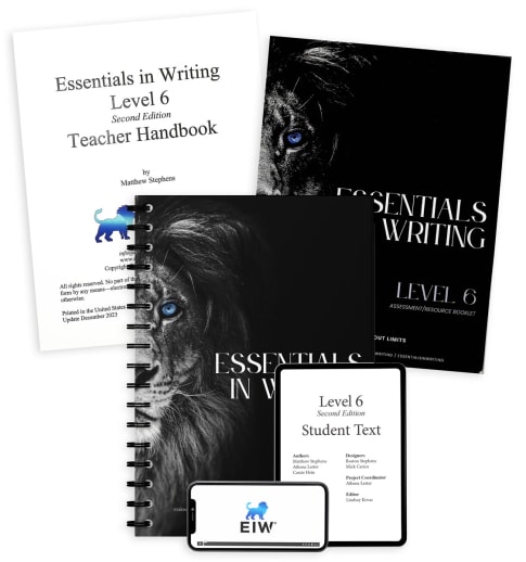 Essentials in Writing Level 6 Bundle with Assessment (Online Video Access, Textbook, Teacher Handbook and Assessment) 2nd Edition