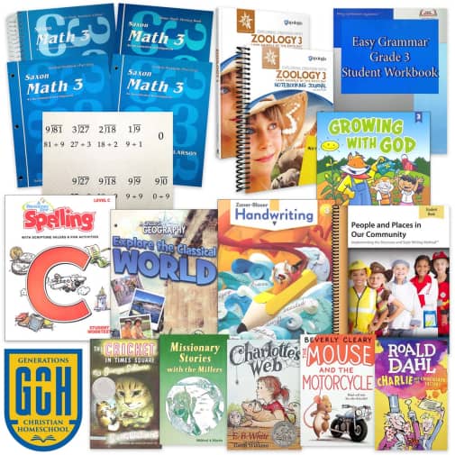 Generations Homeschool Grade 3 Curriculum Package