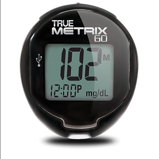 Blood Glucose Meter TRUE METRIX GO 4 Second Results Stores up to 500 Results No Coding Required MK 1078311