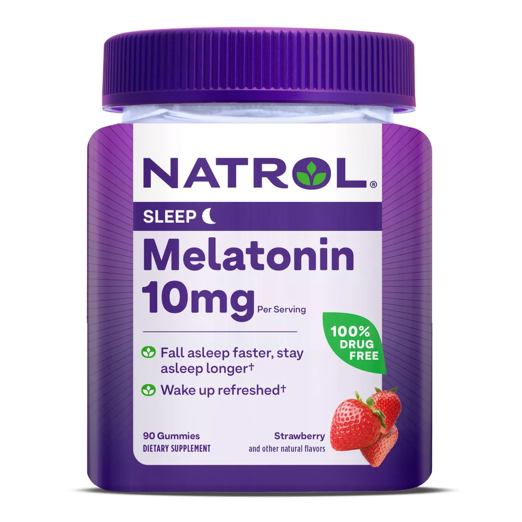 Natrol Melatonin 10 mg Sleep Gummies Strawberry MK 1247940