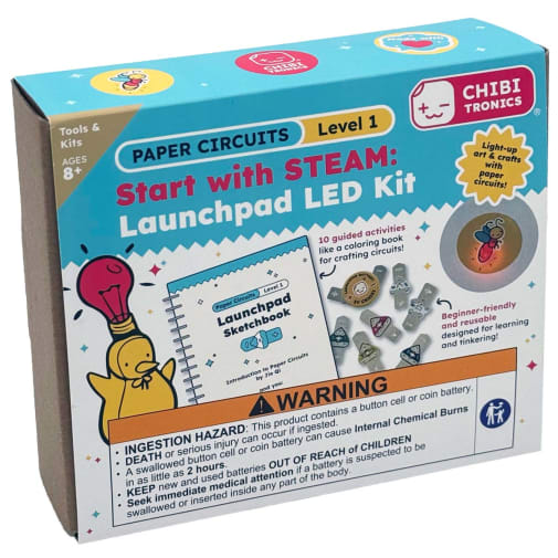 Start with STEAM Launchpad LEDs Kit: Paper Circuits Level 1